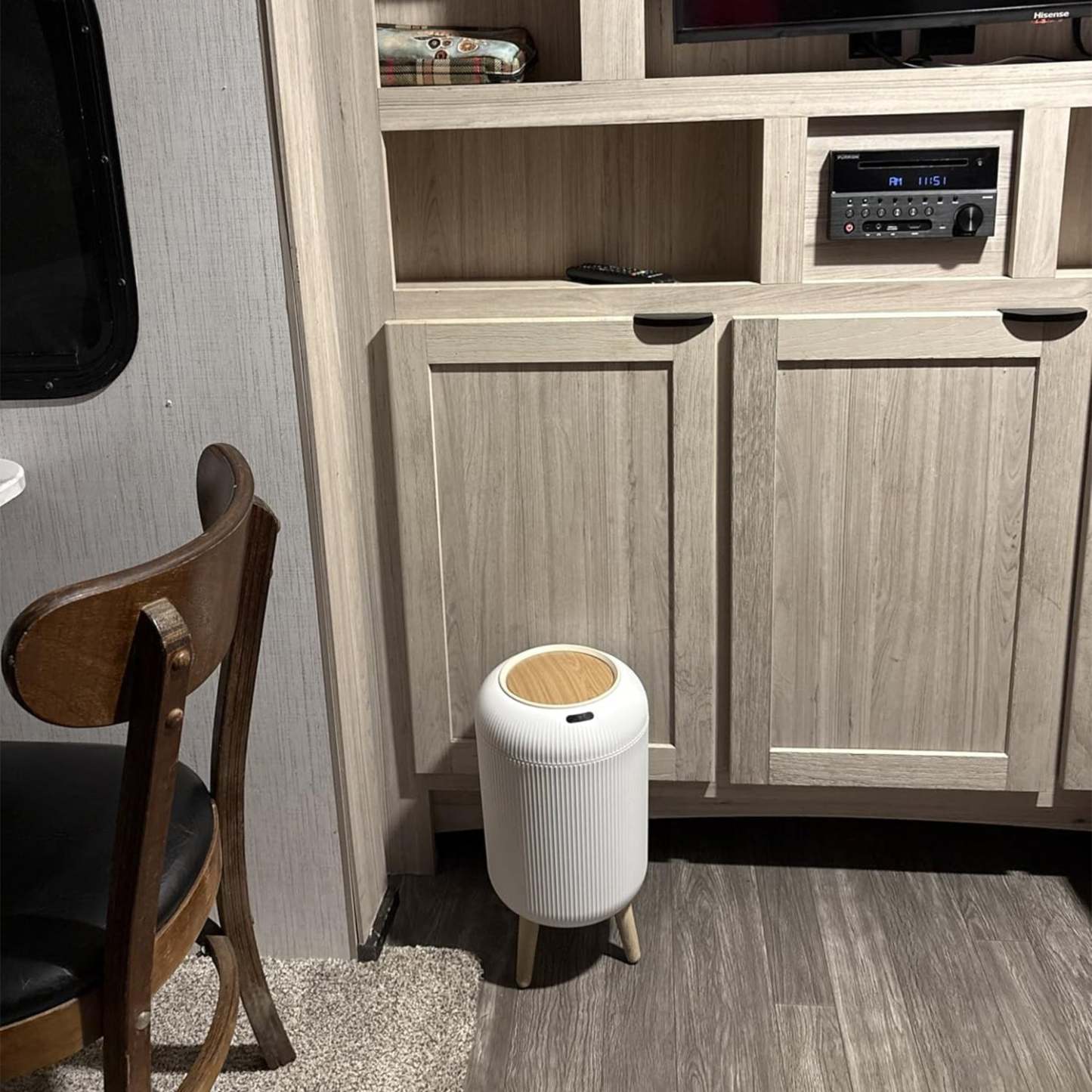 Automatic sensor bathroom trash can with lid