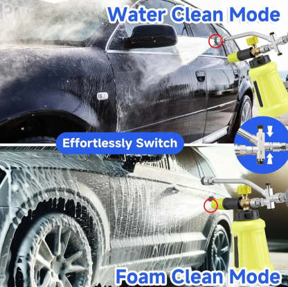 High-Pressure Washer Foam Gun with Dual Connector