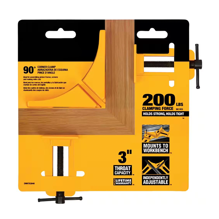 90-degree angle clamp, a tool that carpenters love