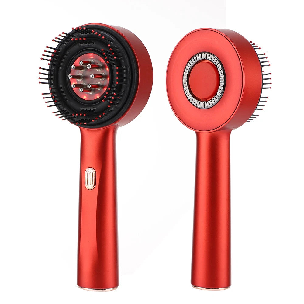 Electric Red Light Hair Brush – Hair Growth, Scalp Massager & Hair Oil Applicator Comb