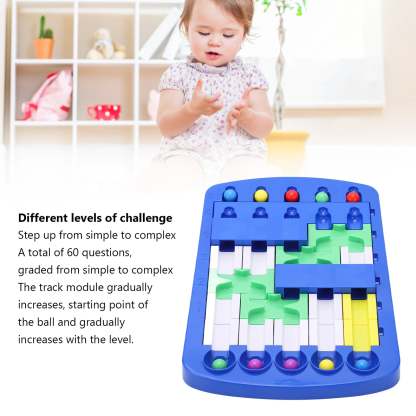 Children's Logic Maze Ball Bead Route Training Puzzle