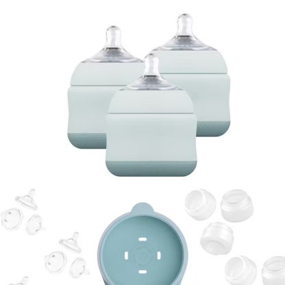 Hands-free anti-colic baby bottle