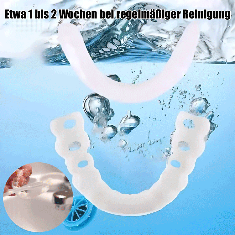 Zahnaufhellung Simulation falsche Zahnspangen