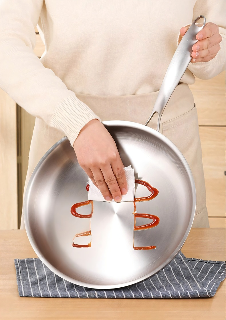 Modern kitchen with induction cooker pan