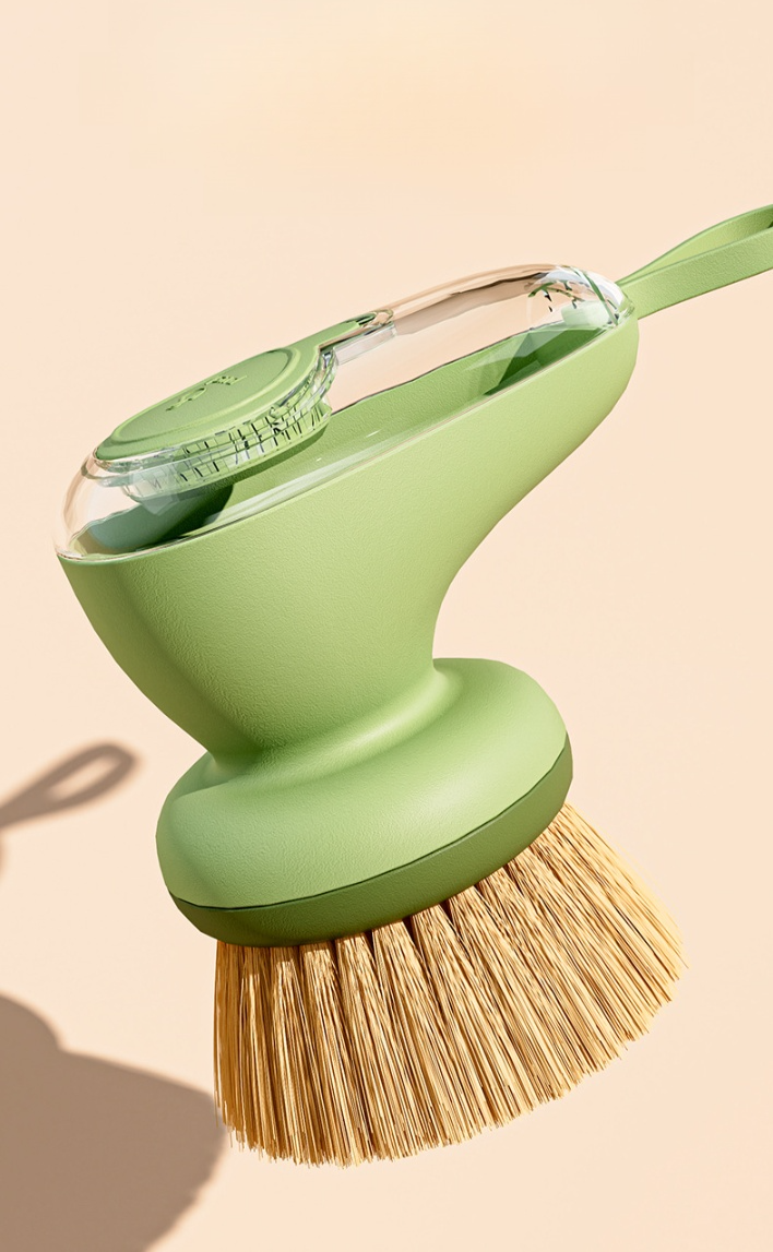 Detailansicht der Topfbürste mit Nachfüllfunktion