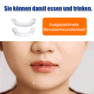 Zahnaufhellung Simulation falsche Zahnspangen