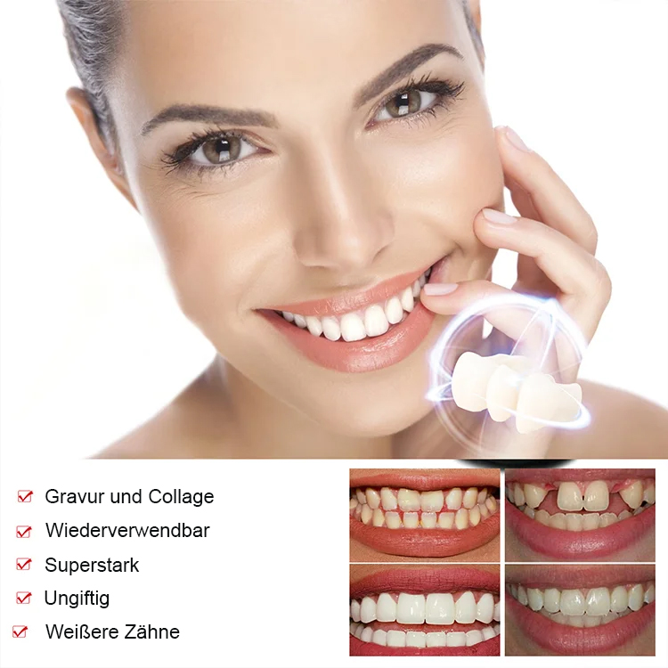 Zahnaufhellung Simulation falsche Zahnspangen