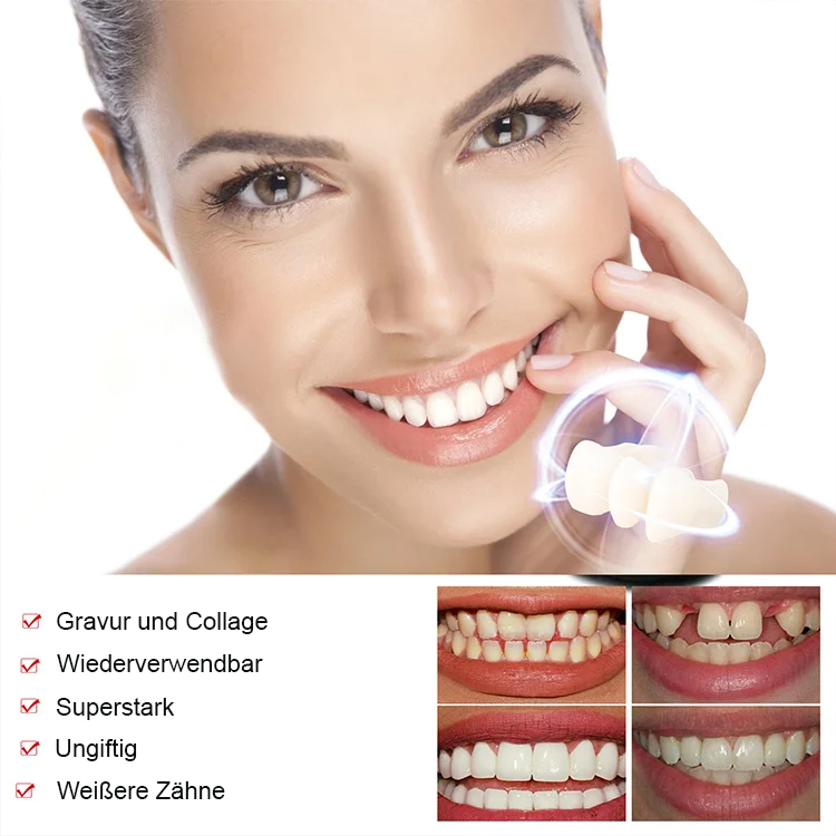 Zahnaufhellung Simulation falsche Zahnspangen