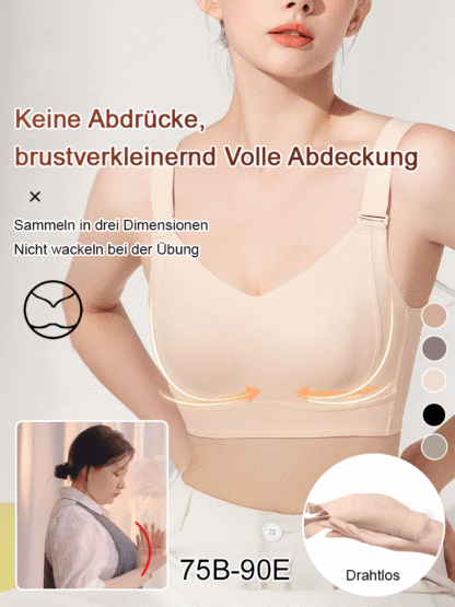 [Brustminimierung] Nicht abfärbender, hautfreundlicher Push-Up-BH