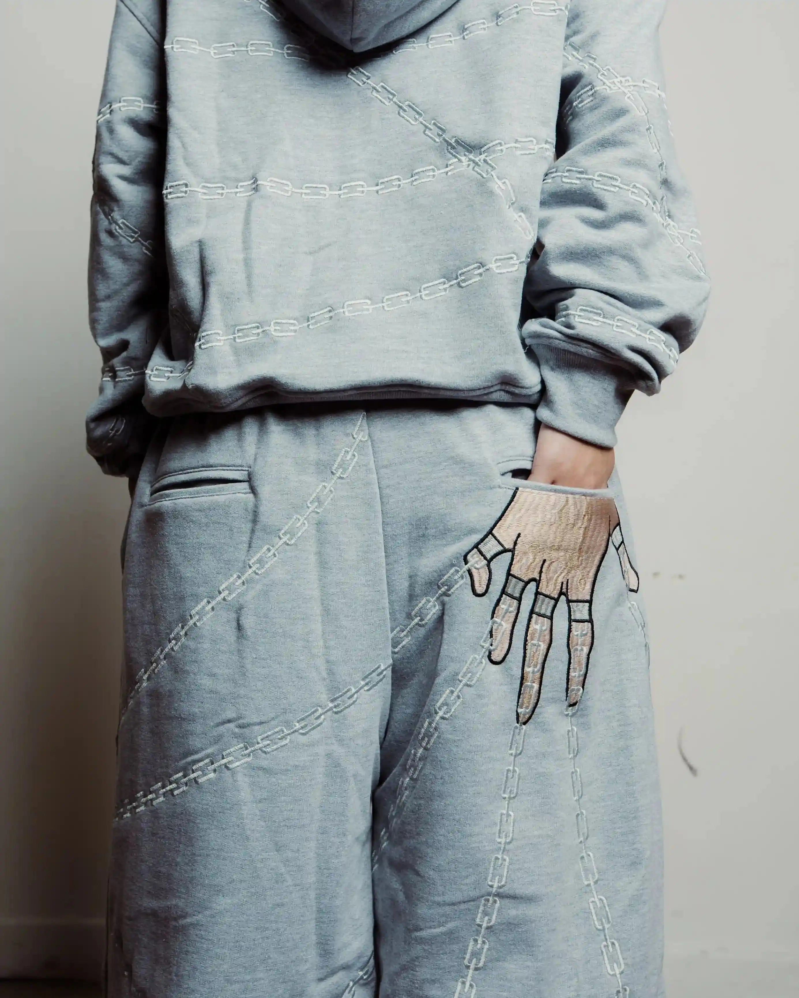 "Kurapika" Sweats (Grey) pholoh