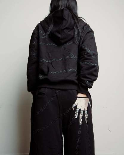 "Kurapika" Sweats (Black) pholoh