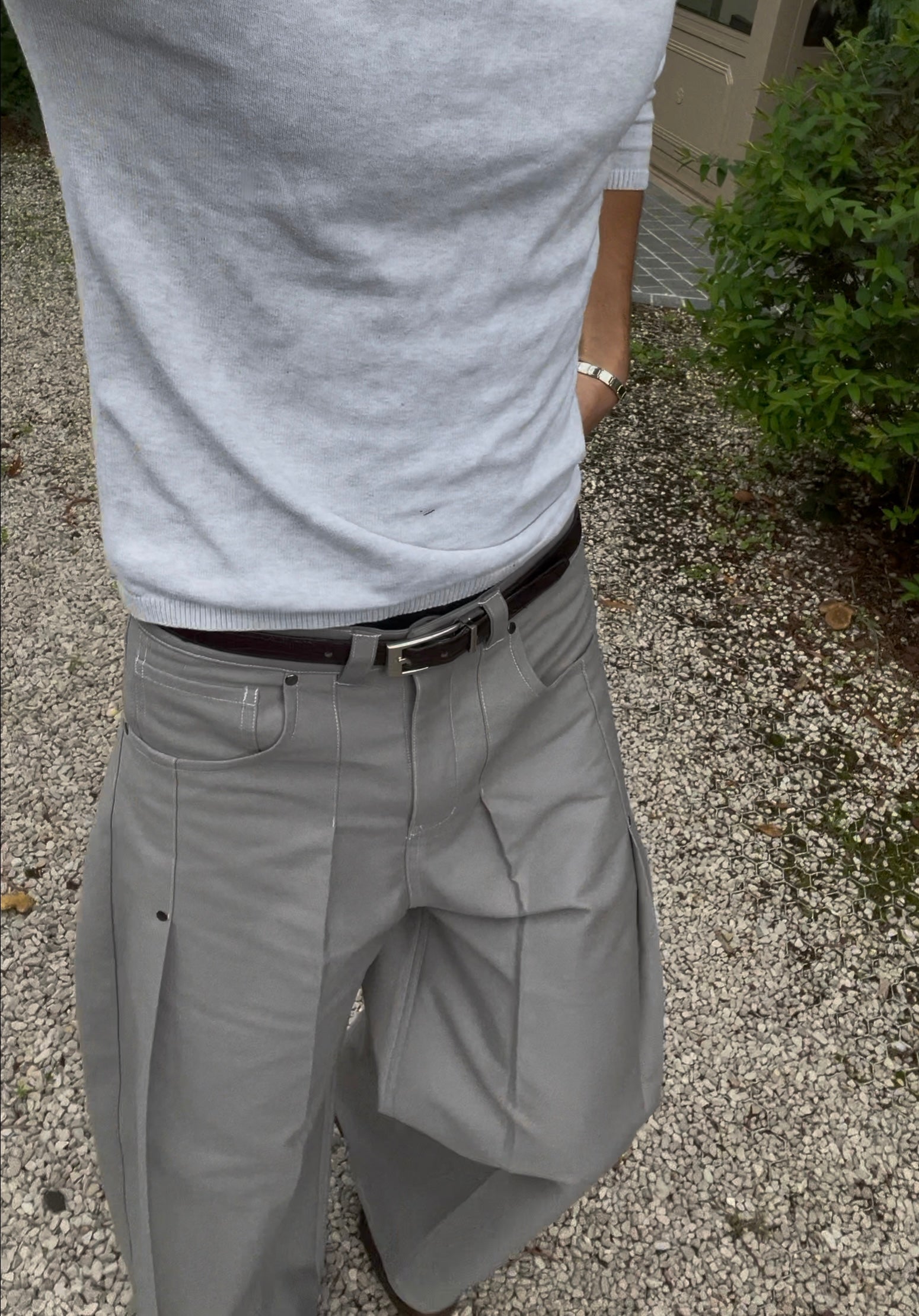 PLEATED TROUSERS