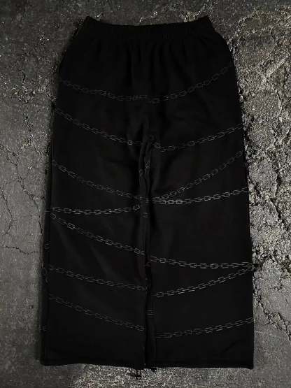 "Kurapika" Sweats (Black) pholoh