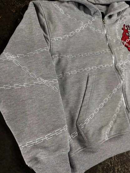 "Kurapika" Zip-Up (Grey) pholoh
