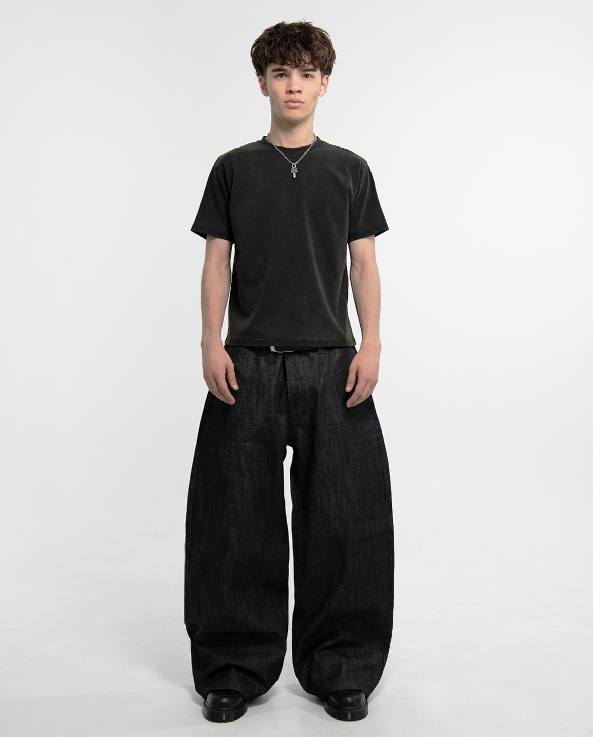  Janome Raw Baggy Jeans - Black