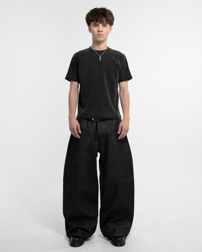  Janome Raw Baggy Jeans - Black