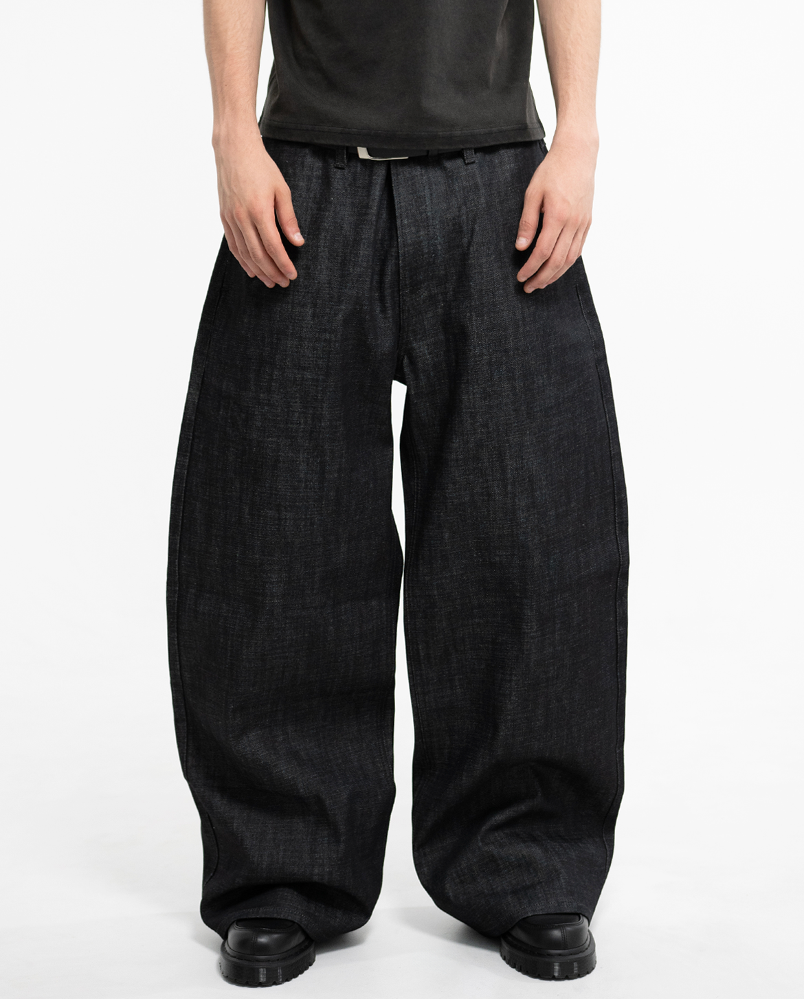  Janome Raw Baggy Jeans - Black