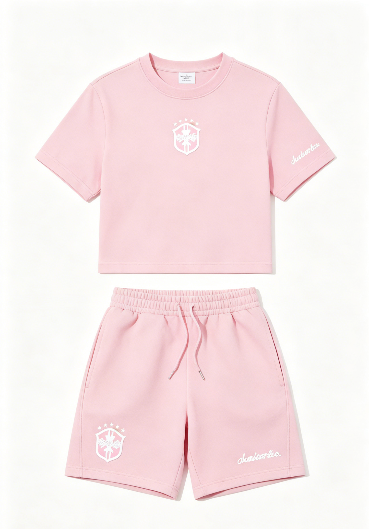 Pink Cropped Outfit Set