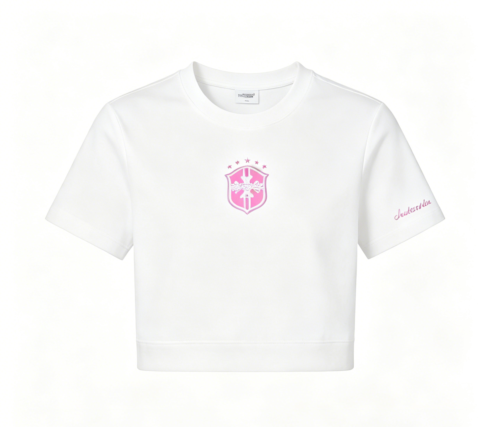 White Cropped Outfit Set