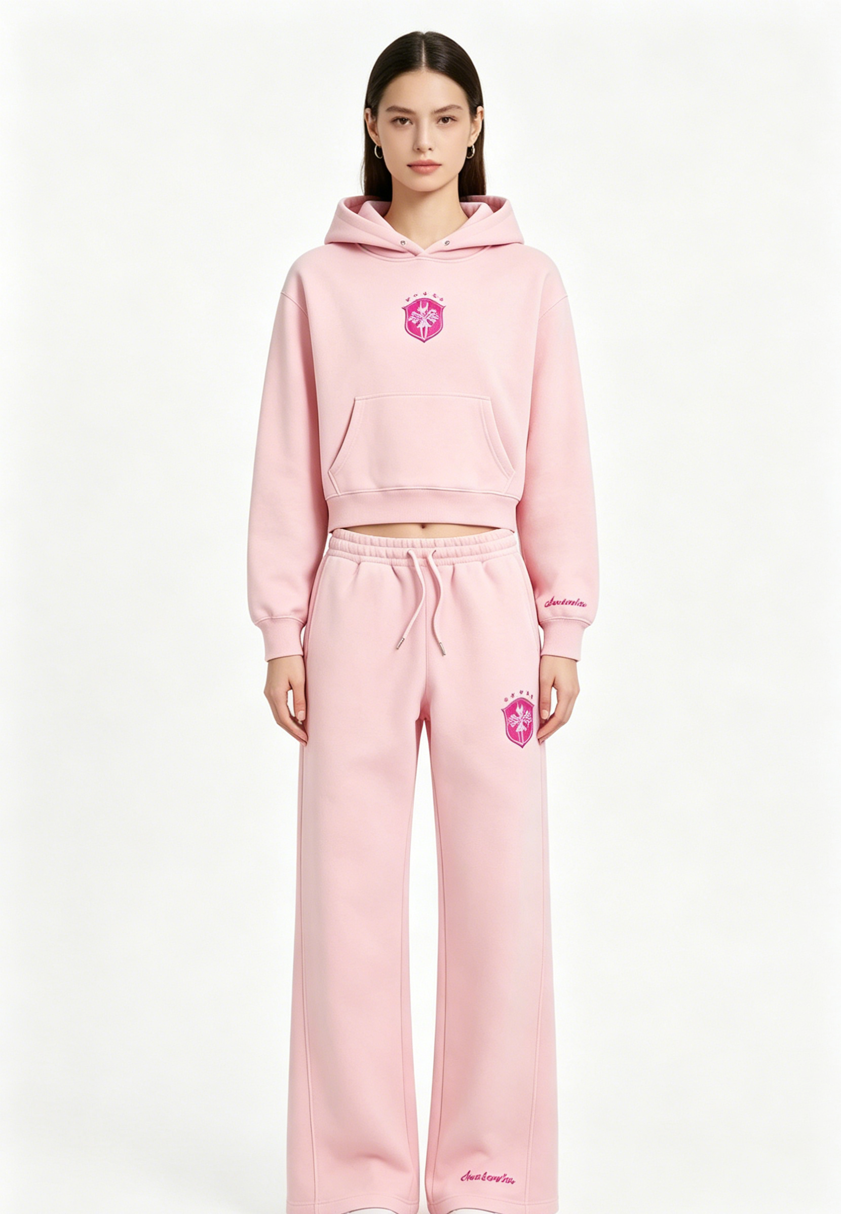 Pink Hoodie Set