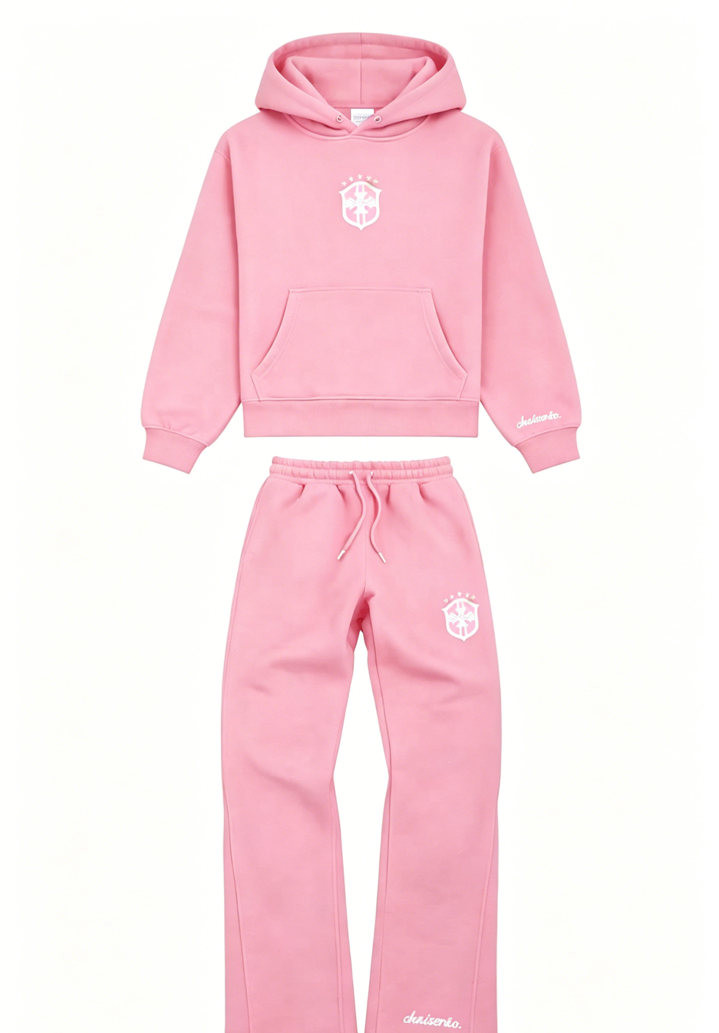 1Pink Hoodie Set