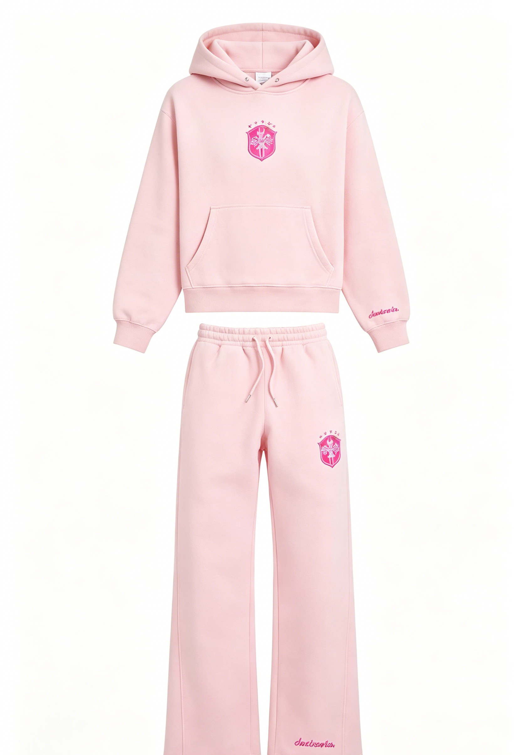 Pink Hoodie Set