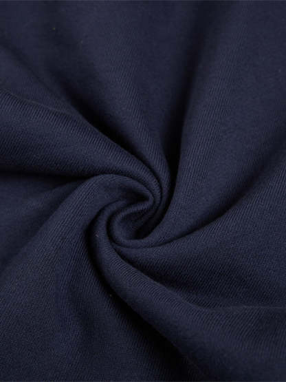 Line-Embroidered Printed Relaxed-Fit Casual Sweatpants