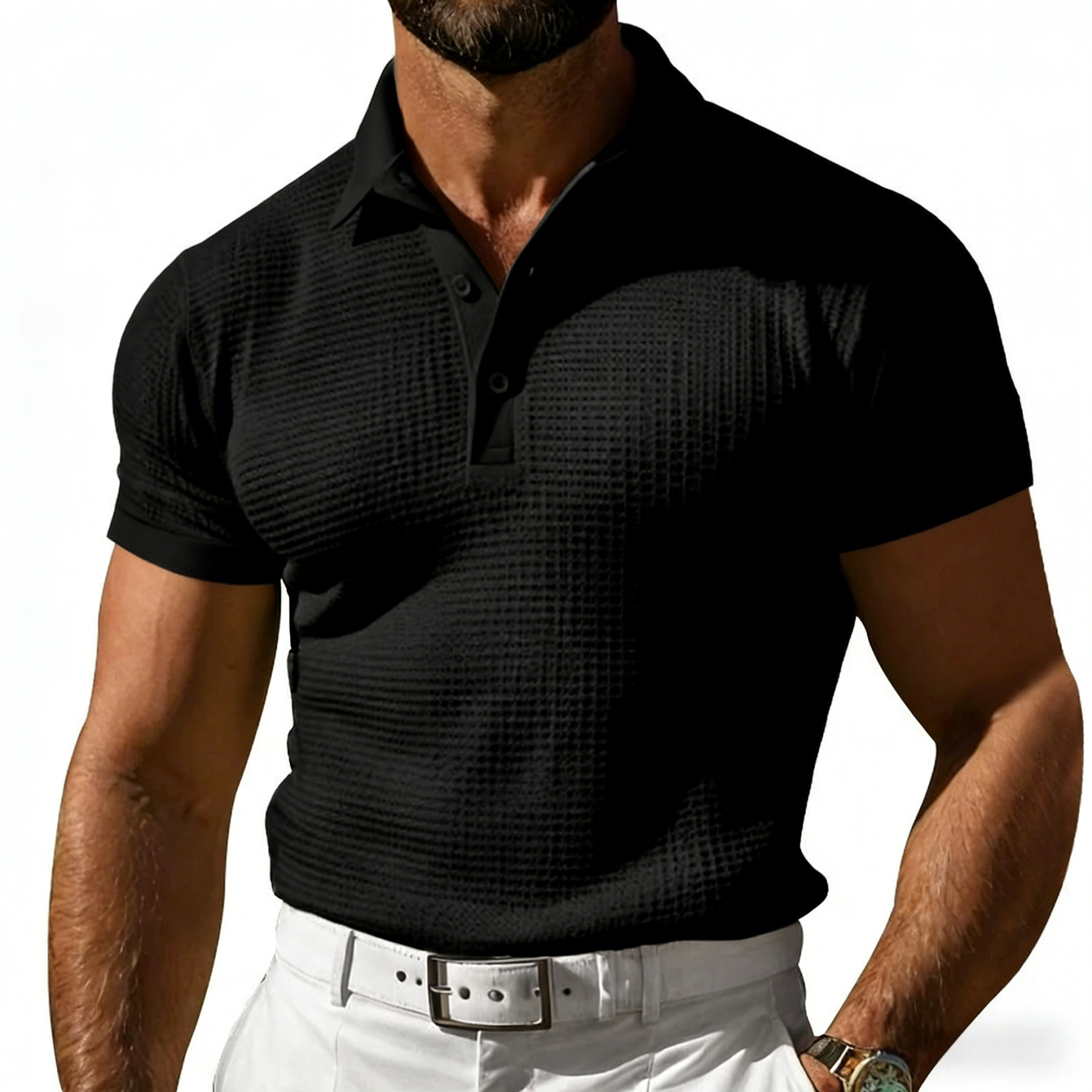 Premium Textured Polo Shirt
