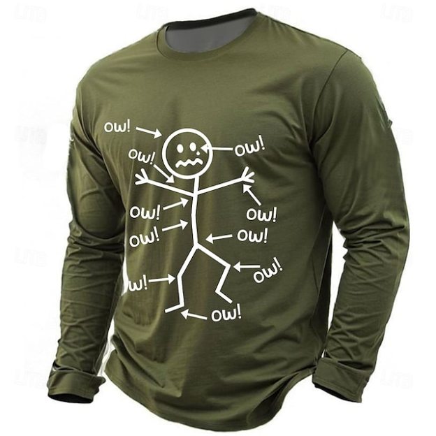 Men's Character Funny T Shirt Short Sleeve T shirt 3D Print Crew Neck Shirt Fashion Daily Basic Street Casual Daily Black Red Blue Summer Spring All Seasons Clothing Apparel