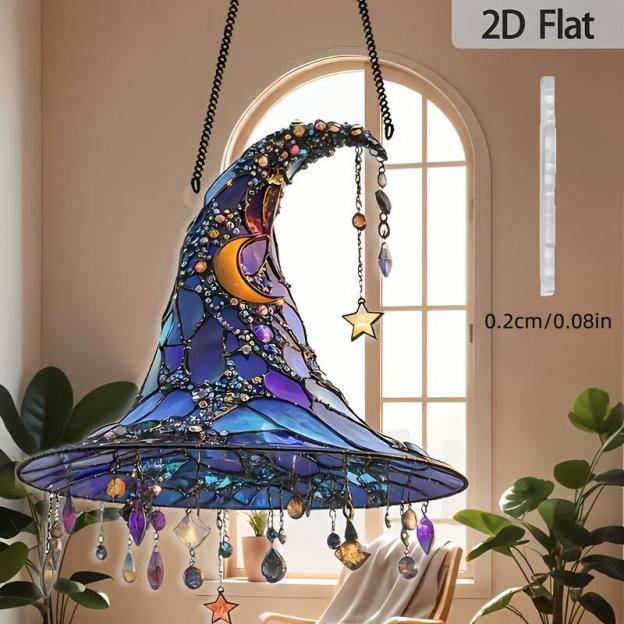 Witch Hat Design Hanging Ornament