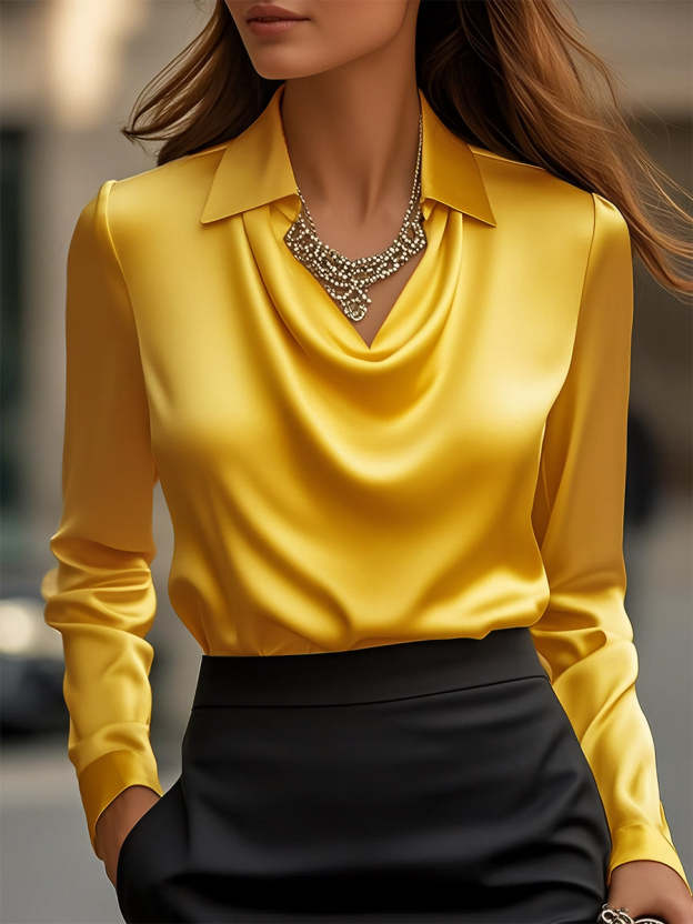 Women Can’t Get Enough of This Cozy Satin Blouse