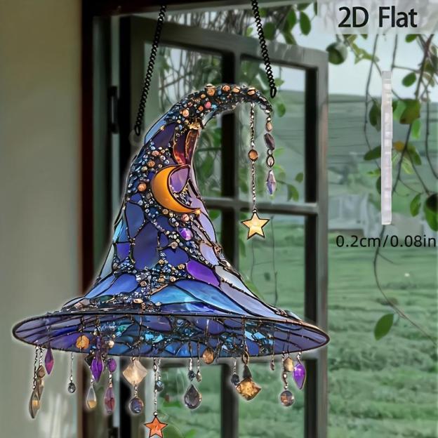 Witch Hat Design Hanging Ornament
