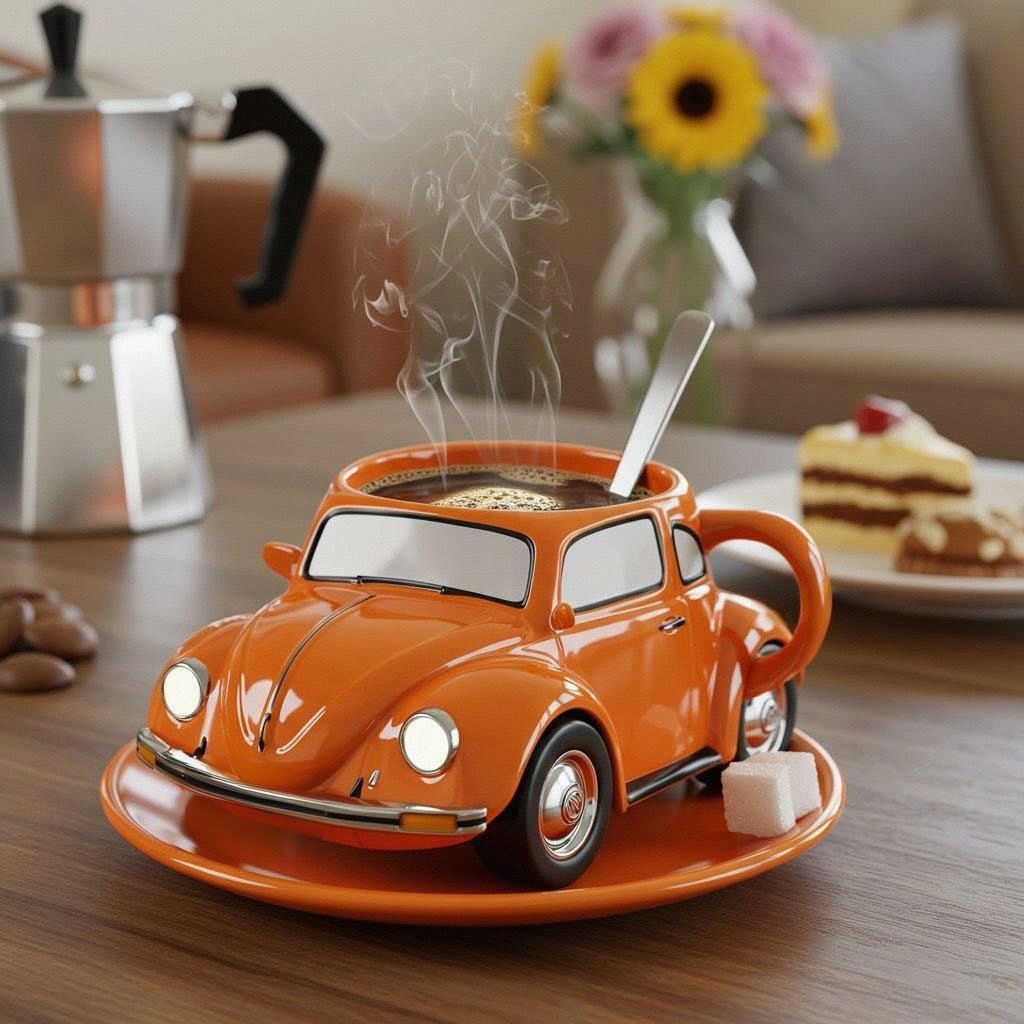 Beetle Shaped Coffee Mug