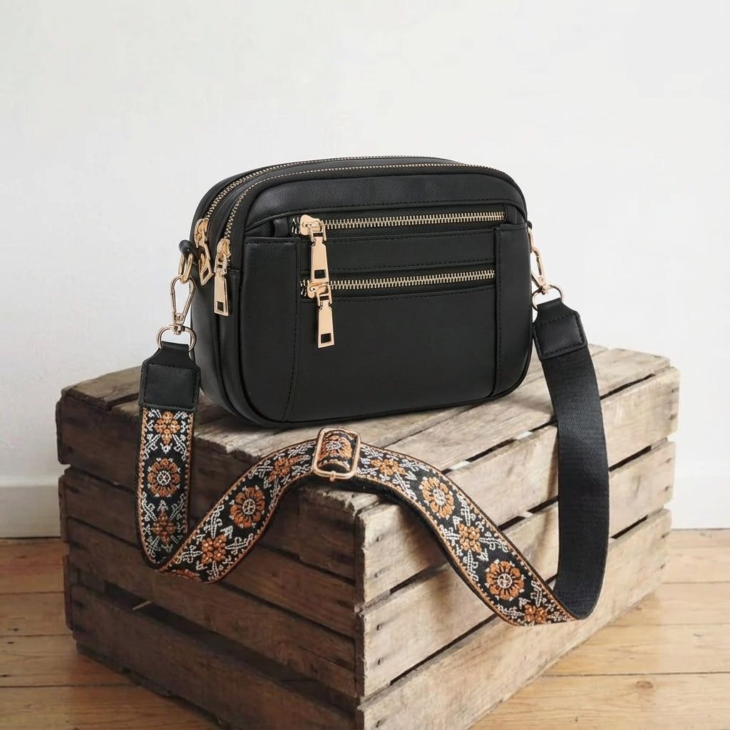 Genuine Leather Crossbody Bag