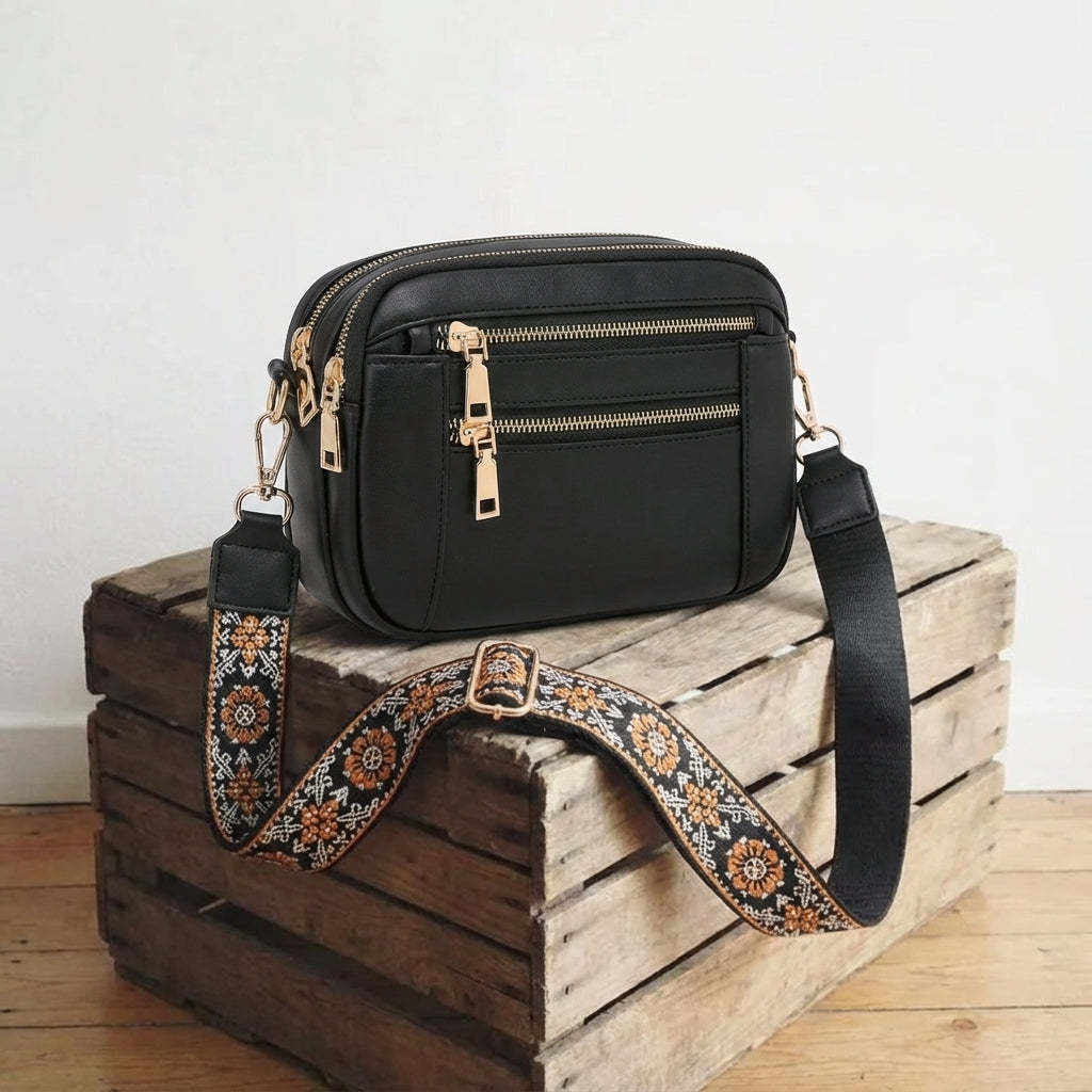 Genuine Leather Crossbody Bag