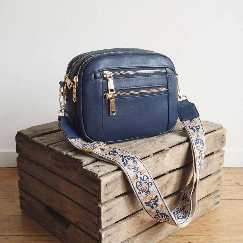 Genuine Leather Crossbody Bag