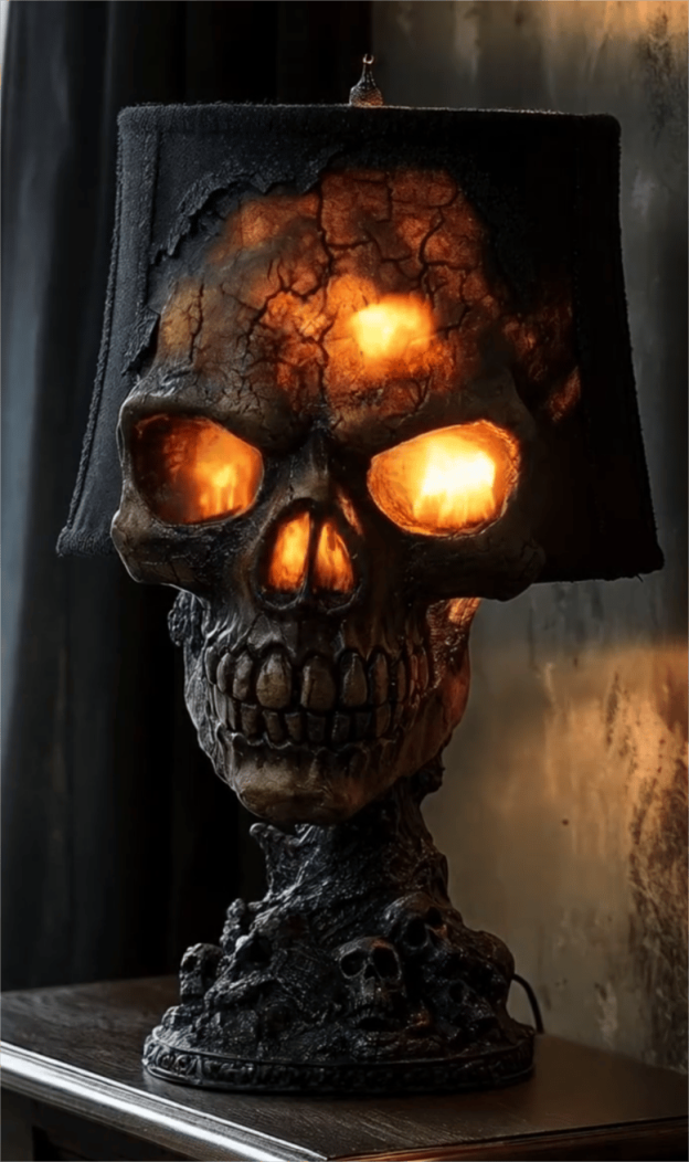 ☠️Lava Stone Skull Lamp