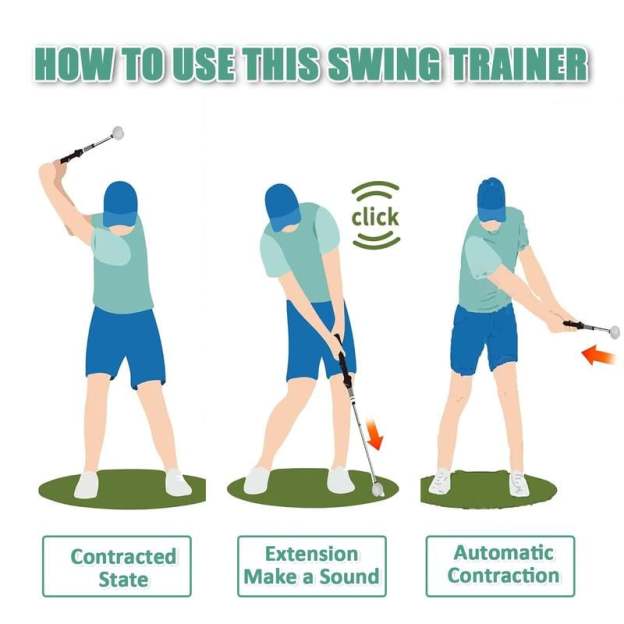 Telescopic club, Retractable Golf Swing Training Aid