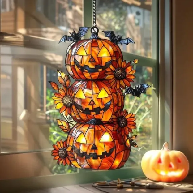 🎃Halloween Early Bird Special Sale 49% OFF -Colorful Pumpkin Window Decorations