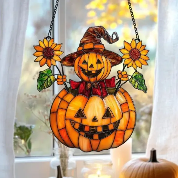 🎃Halloween Early Bird Special Sale 49% OFF -Colorful Pumpkin Window Decorations
