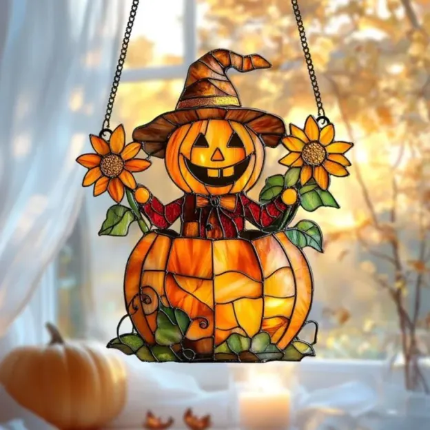 🎃Halloween Early Bird Special Sale 49% OFF -Colorful Pumpkin Window Decorations