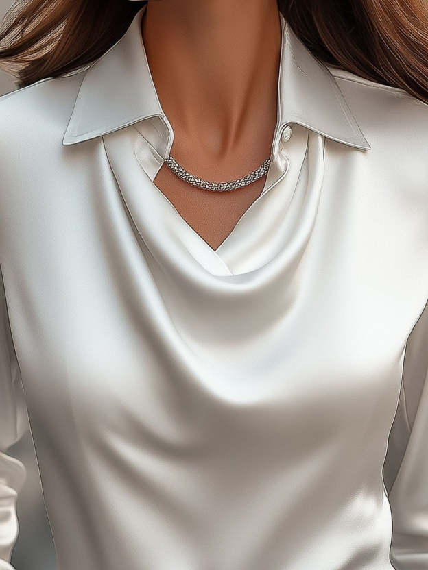 Women Can’t Get Enough of This Cozy Satin Blouse