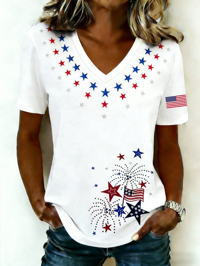 Women's 250th Anniversary Printed Casual T-shirt