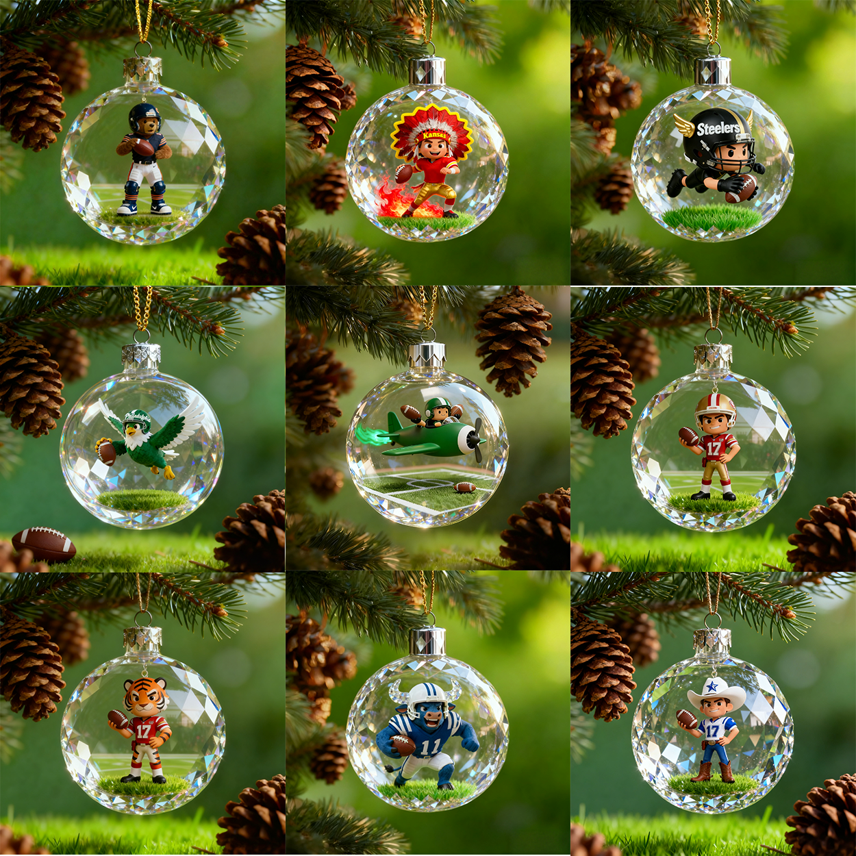 ✨Football Collectibles for Enthusiasts – Crystal Glass Ball Decoration✨
