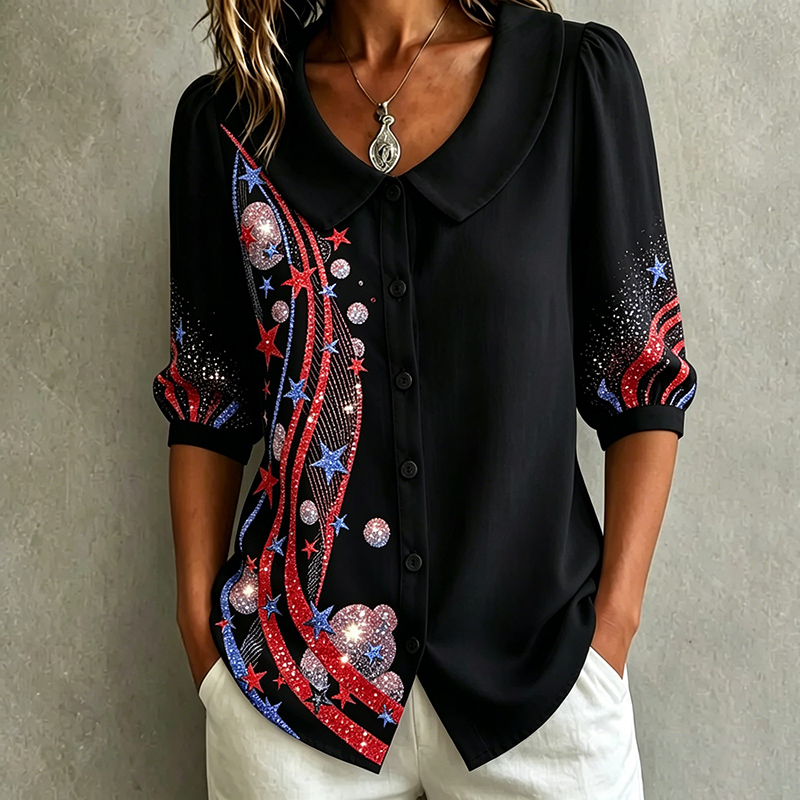 Women's US 250th Anniversary Art Casual Shirt