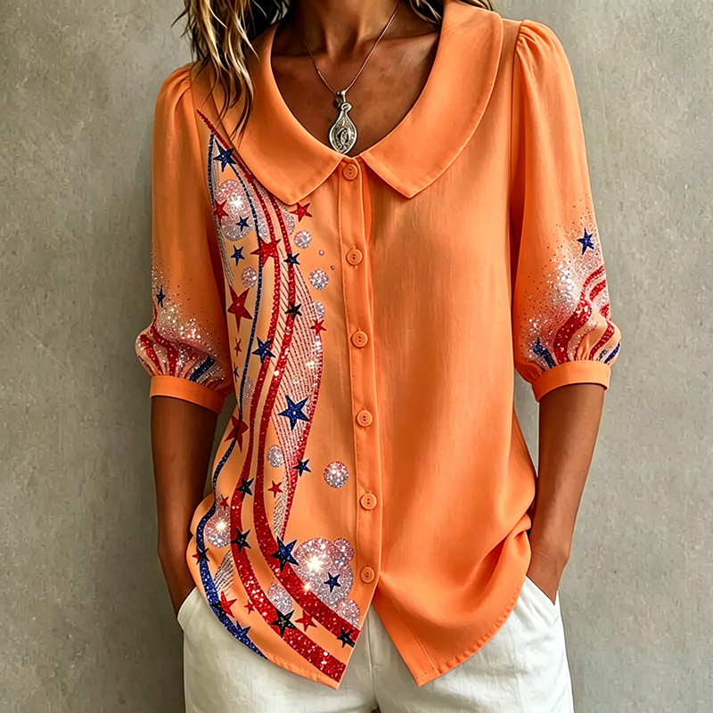 Women's US 250th Anniversary Art Casual Shirt