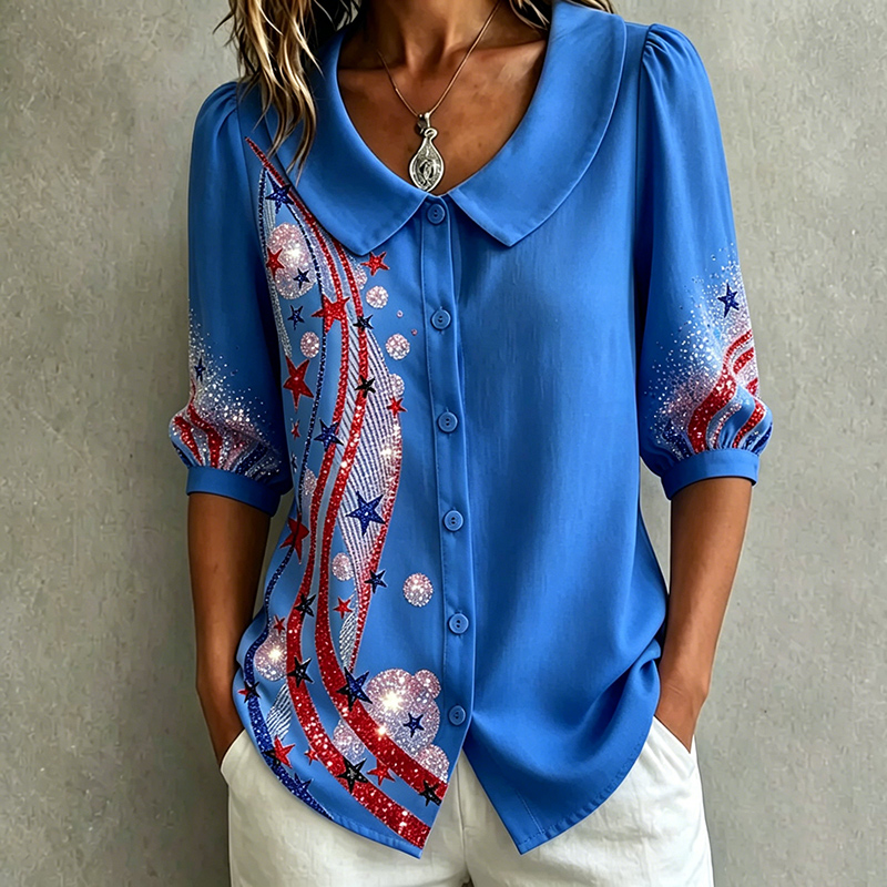 Women's US 250th Anniversary Art Casual Shirt