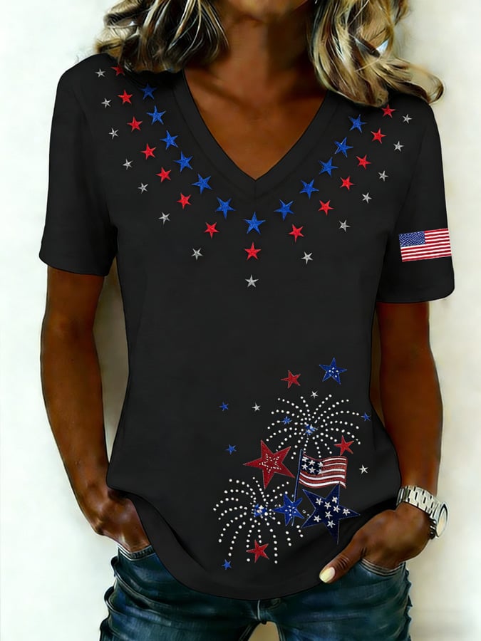 Women's 250th Anniversary Printed Casual T-shirt