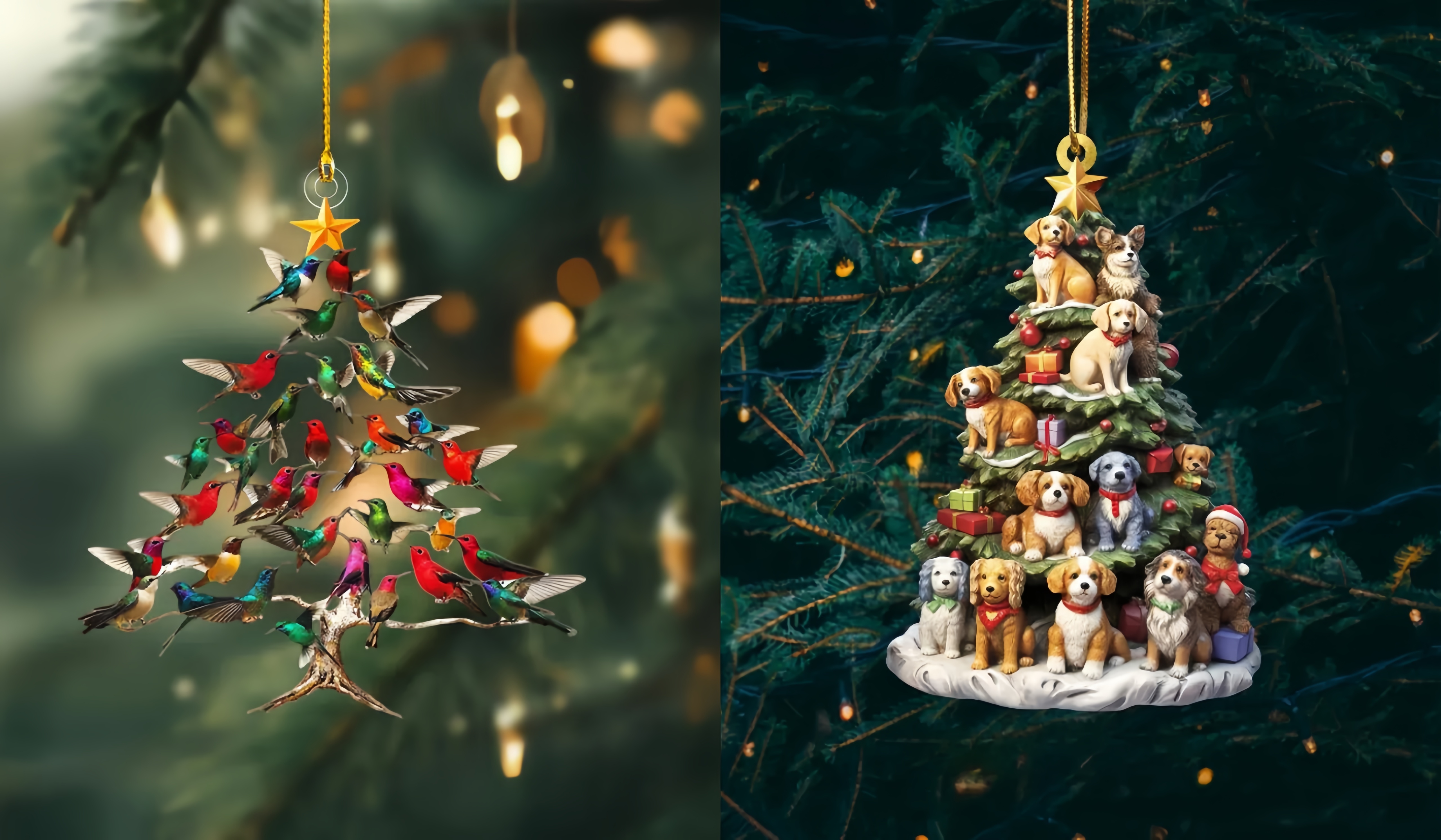 Rockin' Around The Guitar Christmas Tree Ornament