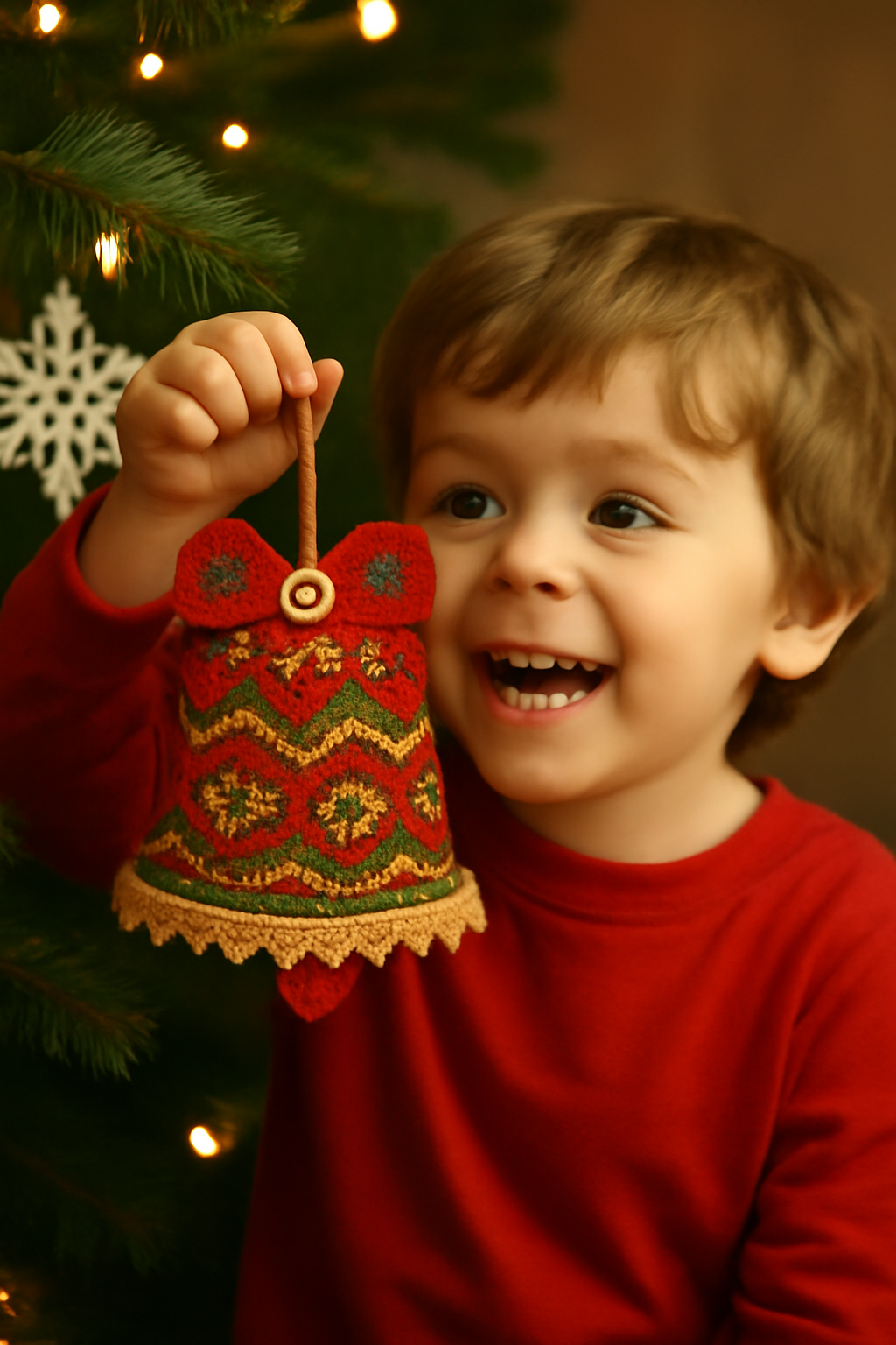 DIY Crochet Christmas Bell Ornament Kit